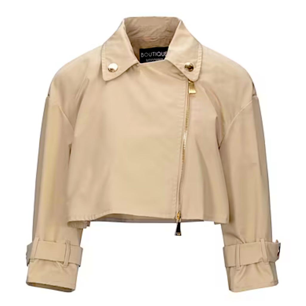 Boutique Moschino Sand Cotton Jacket 44it